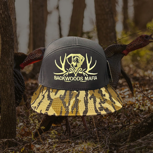 Olive Logo Black/Bottomland Custom 7 Panel