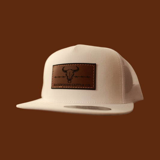 Backwoods Cattle Co. White Yupoong 6006