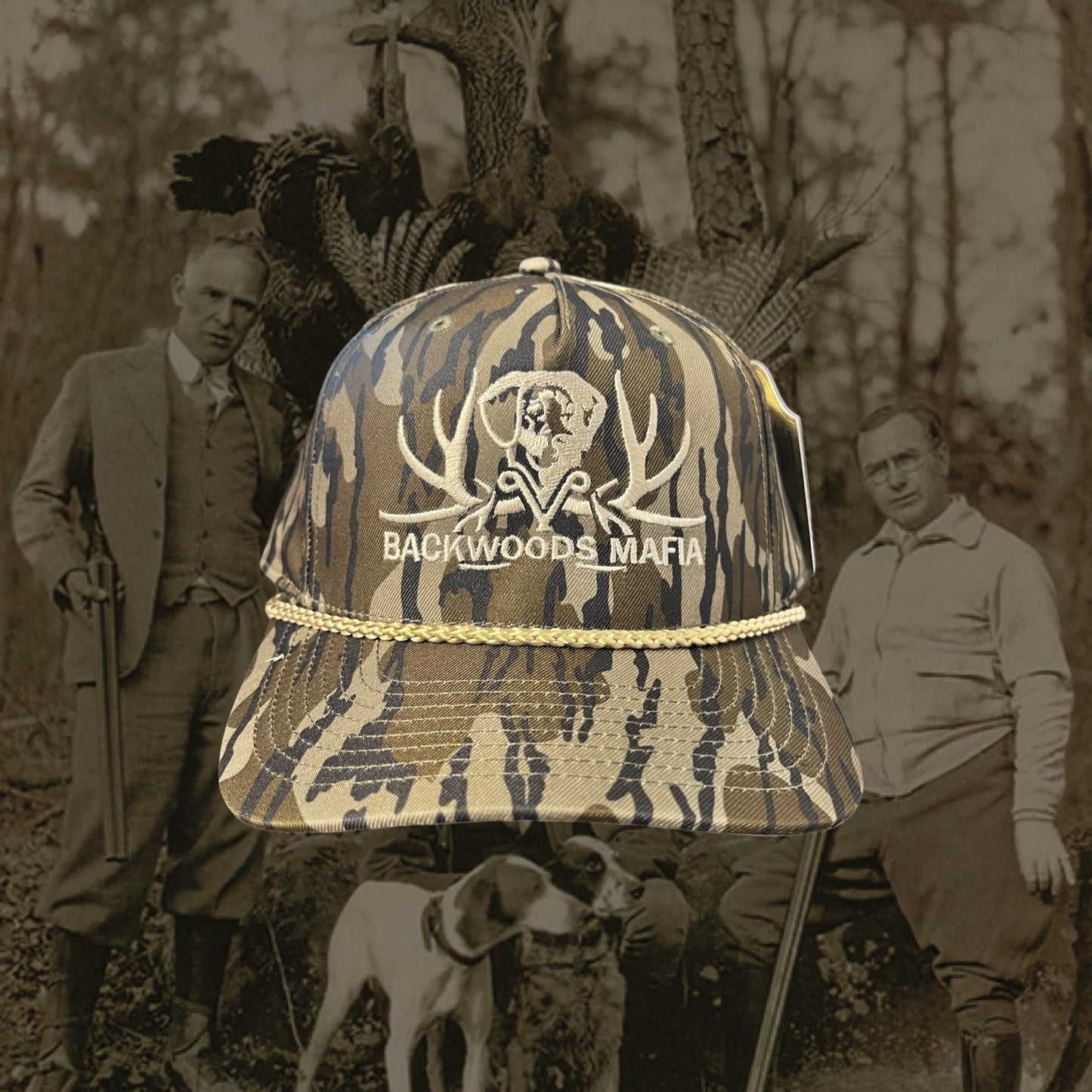 Khaki Logo Bottomland/Khaki Rope Hat